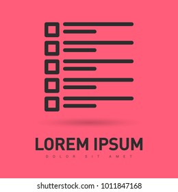 Checklist minimal icon. Checkbox line vector icon for websites and mobile minimalistic flat design.