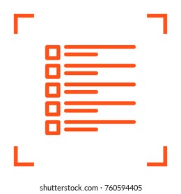 Checklist minimal icon. Checkbox line vector icon for websites and mobile minimalistic flat design.