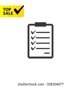 Checklist minimal vector icon