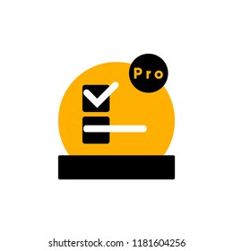 Checklist mobile app icon on a white background