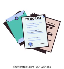 Checklist. Month planning, to do list, time management. Implementation of the plan. To Do List with Check Marks. Modern Office with Planners. Time management Concept.	
