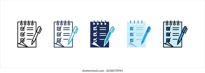 Checklist Multi Style Icon Set