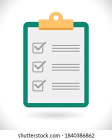 checklist office concept icon with check mark