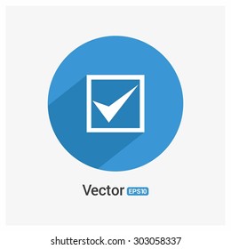 Checklist Ok Icon - Vector Illustration