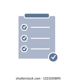 checklist on board icon vector