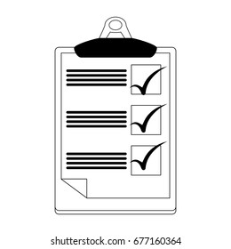 checklist on clipboard icon image 