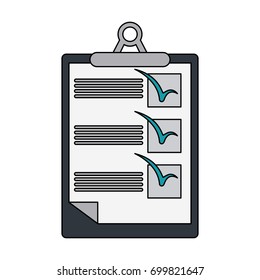 checklist on clipboard icon image 