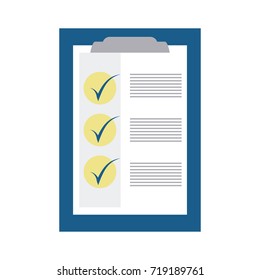 checklist on clipboard icon image 