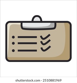 Checklist on isolated on white background