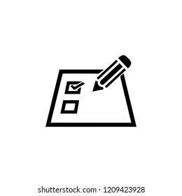 Checklist on a paper with a pencil icon