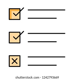 checklist   option   tick  
