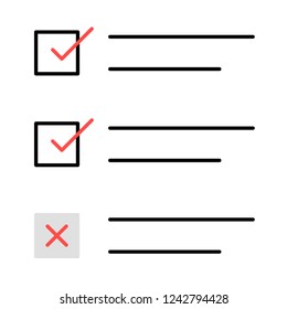 checklist   option   tick  