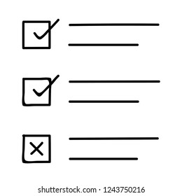 checklist   option   tick  