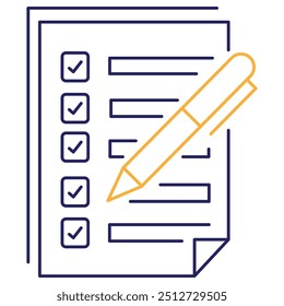 Lista de verificação Organização Ícone de planejamento de tarefas, produtividade, gerenciamento, projeto, fluxo de trabalho, caixa de seleção, agenda, conclusão, lembrete, cronograma

