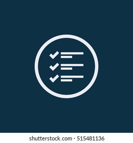 Checklist Page vector icon.