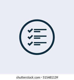 Checklist Page vector icon.