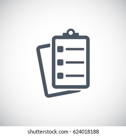 Checklist Page vector icon.
