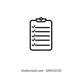 Checklist paper icon