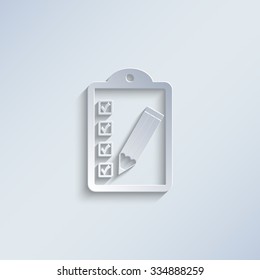 checklist - paper vector icon