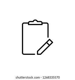 Checklist and pen icon