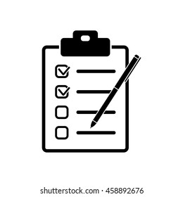 Checklist with pen icon