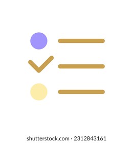 Checklist pixel perfect flat gradient color ui icon. To do list online. Digital planner tool. Simple filled pictogram. GUI, UX design for mobile application. Vector isolated RGB illustration