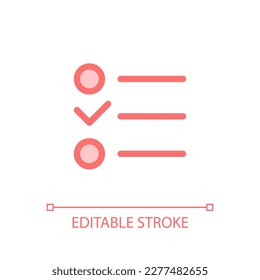 Checklist pixel perfect glassmorphism ui icon. To do list online. Planner. Color filled line element with transparency. Vector pictogram in glass morphism style. Editable stroke. Arial font used