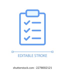 Checklist pixel perfect glassmorphism ui icon. Wellness to do list. Clipboard. Color filled line element with transparency. Vector pictogram in glass morphism style. Editable stroke. Arial font used
