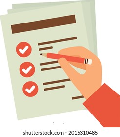 checklist planning marketing vector design