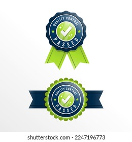 Checklist Quality Control Passed Logo Badge