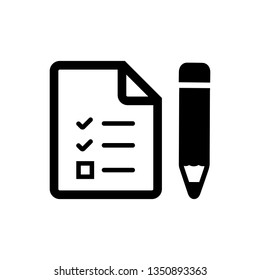 Checklist, questioner icon