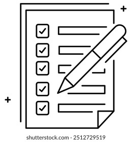 Checklist Reminder Task Management Icon, productivity, to-do, planning, workflow, organization, checkbox, project, completion, agenda, schedule
