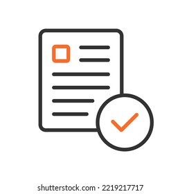 Checklist report icon vector illustration