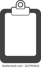 Checklist-Berichtsgrafik im minimalen Stil einzeln auf Hintergrund