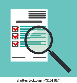 Icono de búsqueda de lista de comprobación