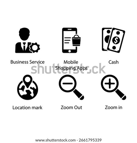 Checklist, Security lock, Mail inbox, Financial Document, Website rating, Delivery box, icon