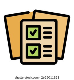 Lista de verificação mostrando tarefas concluídas com marcas de verificação e linhas, ideal para gerenciamento de tarefas e produtividade