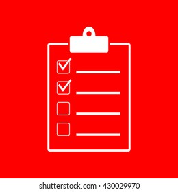 Checklist sign illustration
