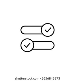 Checklist Sliders With Transparent Background For UI Element Design