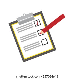 checklist with square cases icon image vector illustration design 