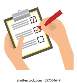 checklist with square cases icon image vector illustration design 