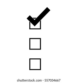 checklist with square cases icon image vector illustration design 