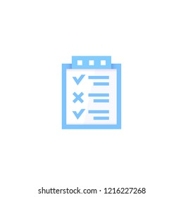 checklist, survey vector icon