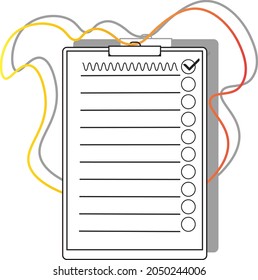 checklist symbol for online sales icon
