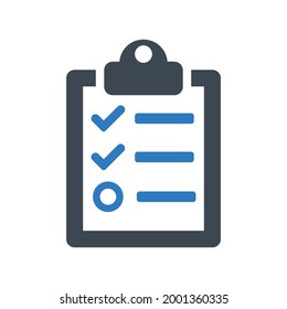 Checklist task icon.test,checkbox (vector illustration)