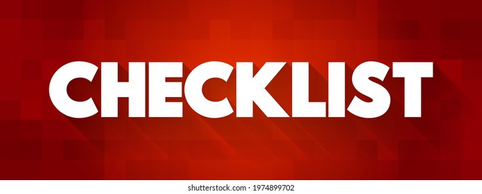 Checklist text quote, concept background