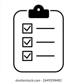 Checklist and Tick icon. vector illustration	