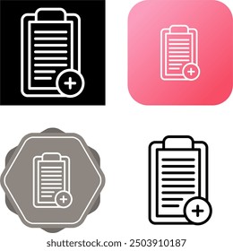 Checklist Unique Vector Icon Illustration