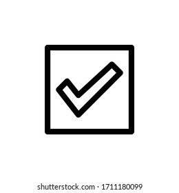 Checklist User Interface Outline Icon Logo Vector Illustration
