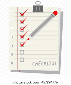 checklist, vector